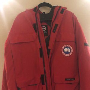 canada goose red expedition parka xl
